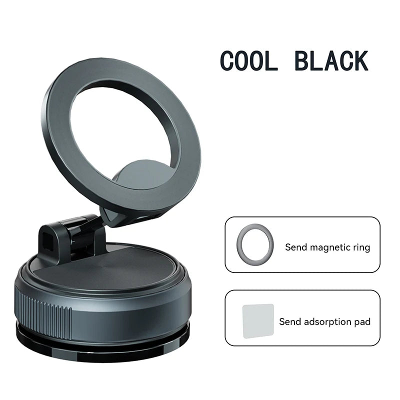 Strong Magnetic Car Phone Holder MagSafe Ultra Vacuum Suction Cup Phone Mount 360° Rotation Cell Phone Holder Car Bracket 2025