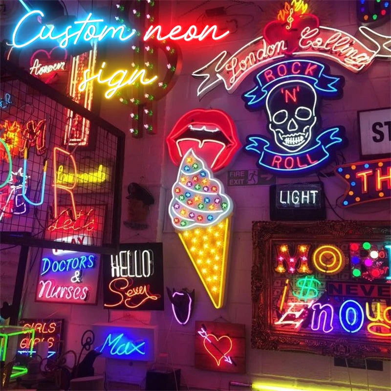 Custom Neon Sign Personalise LED Neon Light for Party Wedding Birthday Business Company Window Restaurant Decor Neon Signs