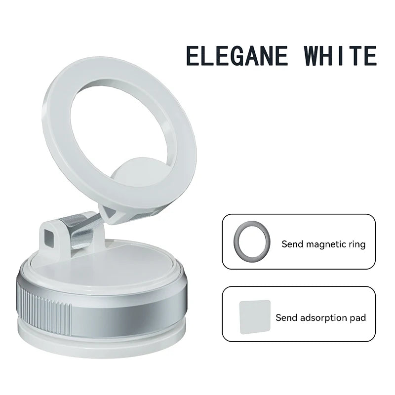Strong Magnetic Car Phone Holder MagSafe Ultra Vacuum Suction Cup Phone Mount 360° Rotation Cell Phone Holder Car Bracket 2025